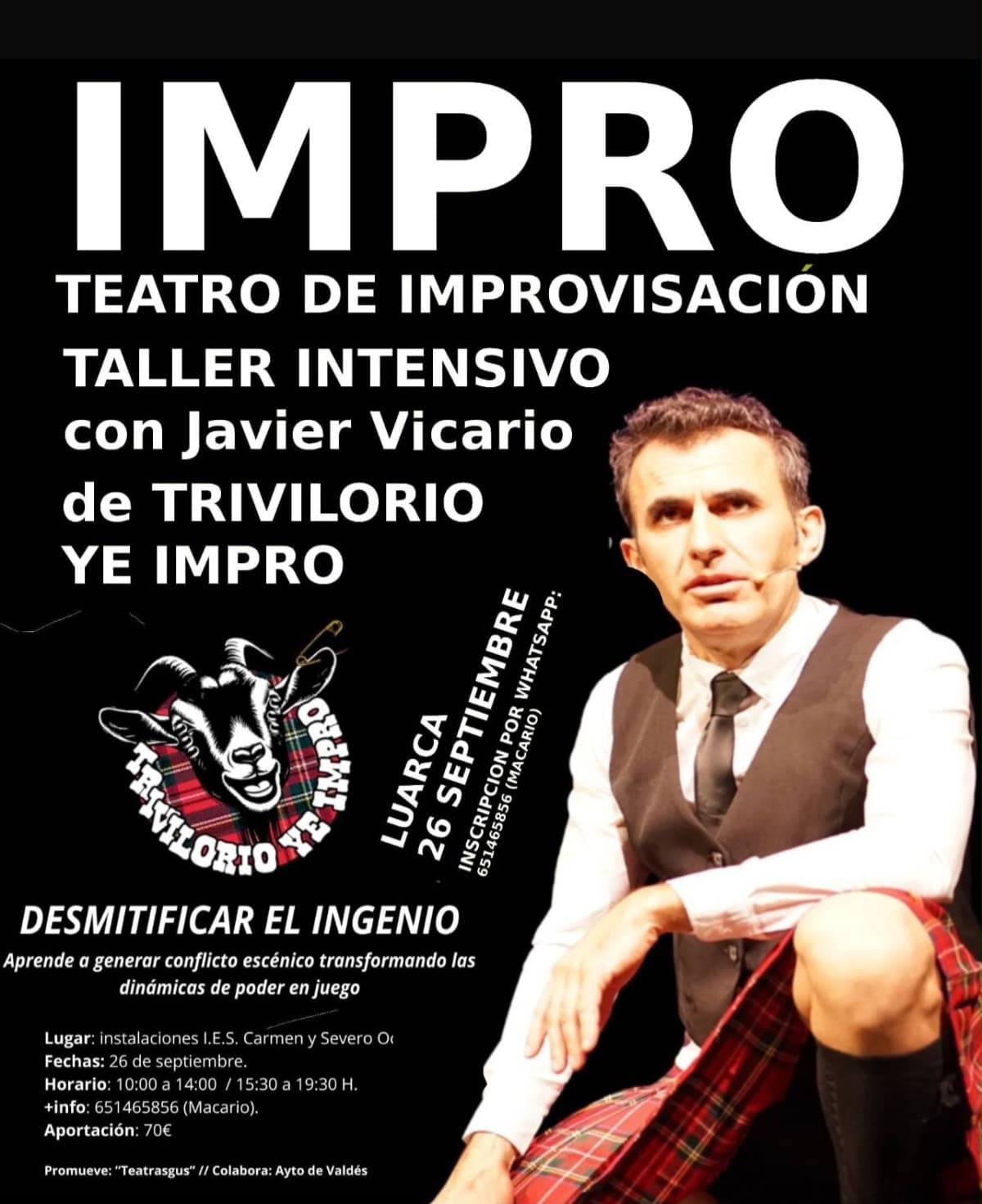 Taller intensivo de Teatro de Improvisación